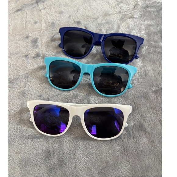 Other - Baby Infant Toddler Sunglasses 3-Pack 0-2 Year UV 400 Protection Blue White
